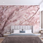 Miniatura fototapety Sakura różowy we wnętrzu sypialni