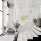 Miniatura fototapety Magiczny lotos we wnętrzu kawiarni