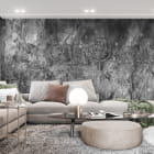 Miniatura fototapety Duże róże, rysunek we wnętrzu salonu