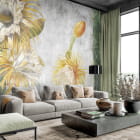 Miniatura fototapety Kwitnący kaktus we wnętrzu salonu