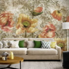 Miniatura fototapety Maki, rysunek we wnętrzu salonu