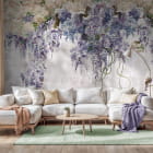 Miniatura fototapety Liliowe gałązki we wnętrzu salonu