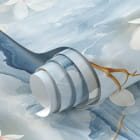 Miniatura fototapety Kwitnąca biała magnolia 3D fragment #1