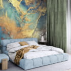 Miniatura fototapety Zorza polarna, płynna sztuka we wnętrzu sypialni