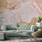 Miniatura fototapety Beżowy płyn we wnętrzu salonu