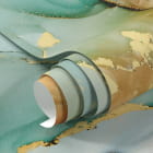 Miniatura fototapety Delikatny fluid ze złotem fragment #1