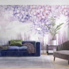 Miniatura fototapety Liliowa hortensja we wnętrzu salonu