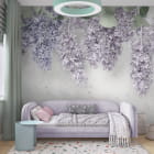 Miniatura fototapety Lilak 3D we wnętrzu pokoju nastolatka