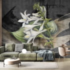 Miniatura fototapety Delikatne lilie we wnętrzu salonu