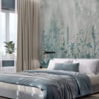 Miniatura fototapety Polne kwiaty, rysunek we wnętrzu sypialni