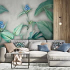 Miniatura fototapety Piękne tropiki we wnętrzu salonu