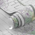 Miniatura fototapety Alium na ceglanym murze fragment #1