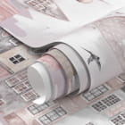 Miniatura fototapety Bajkowe różowe domki fragment #1