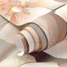 Miniatura fototapety Magnolie na tkaninie fragment #1