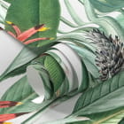 Miniatura fototapety Jasne tropikalne liście na jasnym tle fragment #1