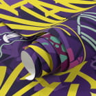 Miniatura fototapety Fioletowe graffiti fragment #1