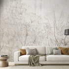 Miniatura fototapety Beżowe kwiaty polne we wnętrzu salonu