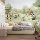 Miniatura fototapety Cudowny dzień dla zwierząt leśnych we wnętrzu pokoju dziecka