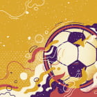 Miniatura fototapety Piłka w żywiole