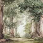 Miniatura fototapety Światło między drzewami