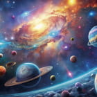 Miniatura fototapety Jasny układ słoneczny