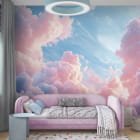 Miniatura fototapety Różowe niebo marzeń we wnętrzu pokoju dziecka
