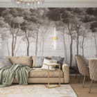 Miniatura fototapety Spokojny las z jeleniami we wnętrzu salonu