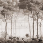 Miniatura fototapety Spokojny las z jeleniami