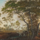 Miniatura fototapety Piękny park, malarstwo