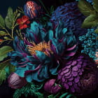 Miniatura fototapety Egzotyczny bukiet na ciemnym tle