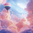 Miniatura fototapety Liliowe chmury