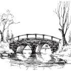 Miniatura fototapety Rysunek mostu