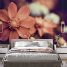 Miniatura fototapety Jesienny kwiat we wnętrzu sypialni