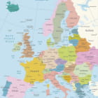 Miniatura fototapety Mapa Europy